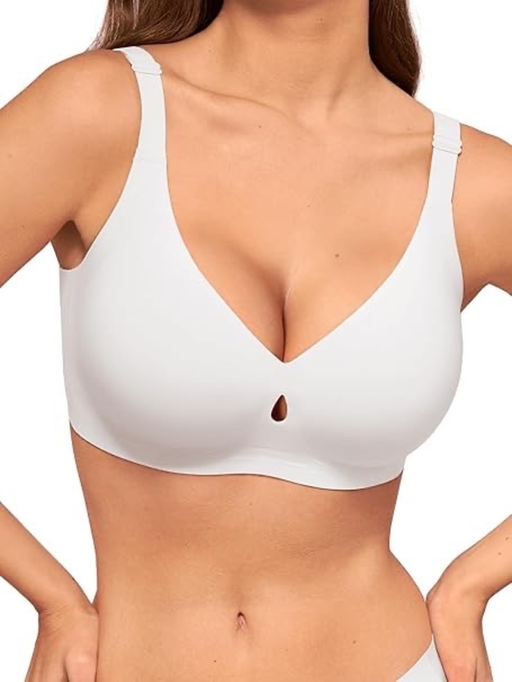Seamless Wireless V-Neck Bra